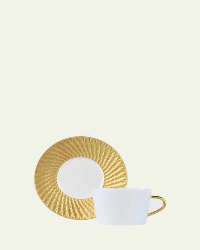 Twist Gold Tea Cup